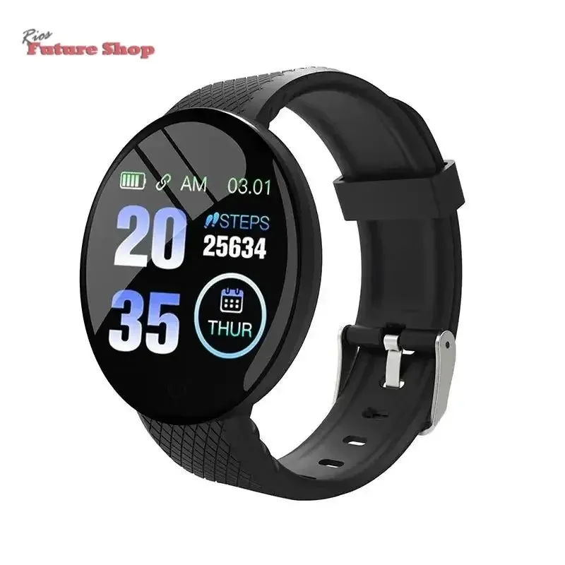D18 Smartwatch for iOS & Android | Health Monitor | Notifications