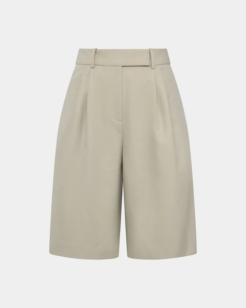 Tailored Mid-rise Bermuda Short -Sand
