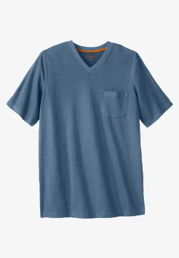 Heavyweight Pocket V-Neck Tee