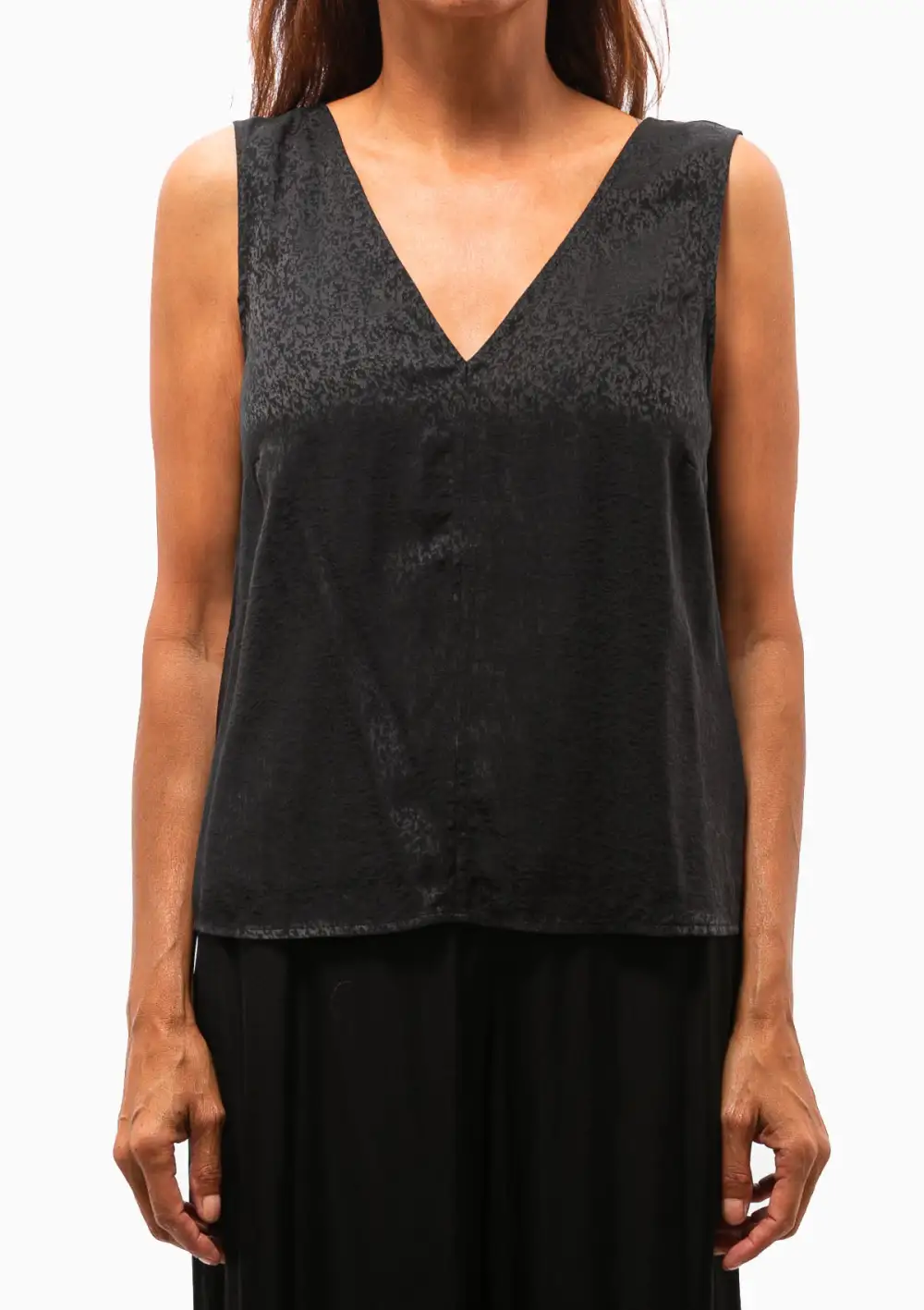 Silk Jacquard Tank Top