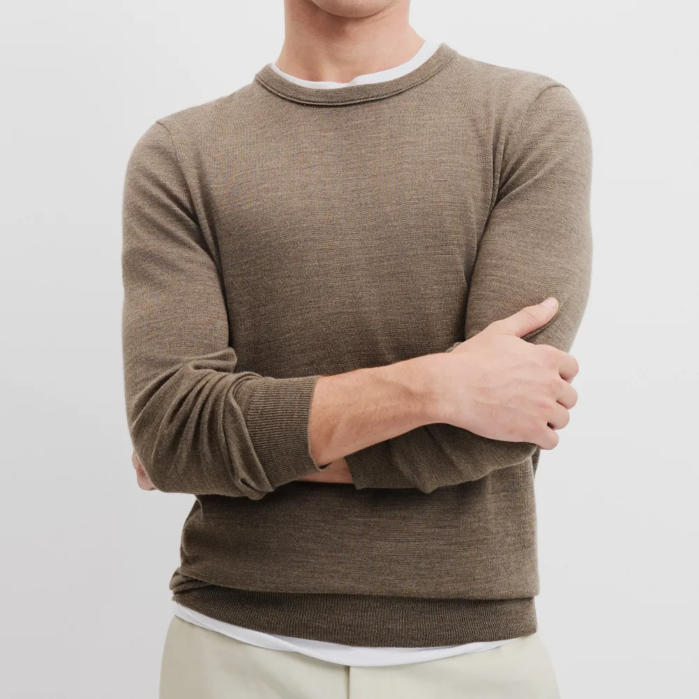 Men's Crew Neck Wool Sweater