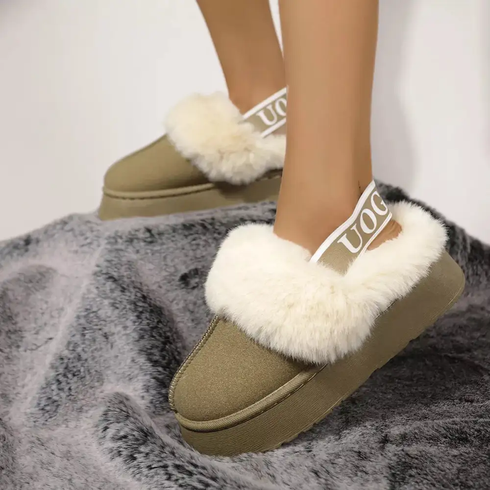 Refined Round Toe Platform Ankle Boots