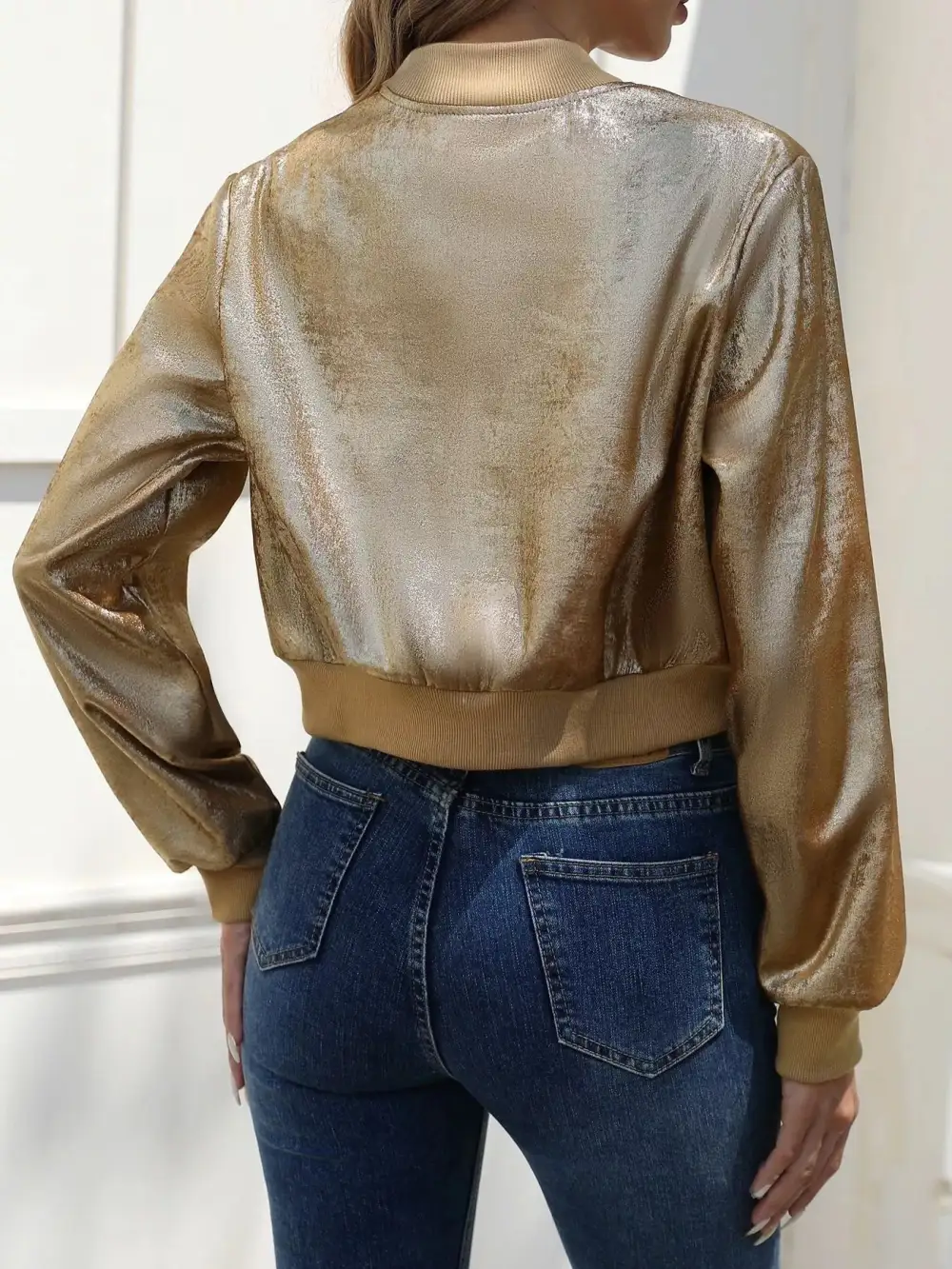 Zip Up Cropped Jacket Effortless Outfit Layer