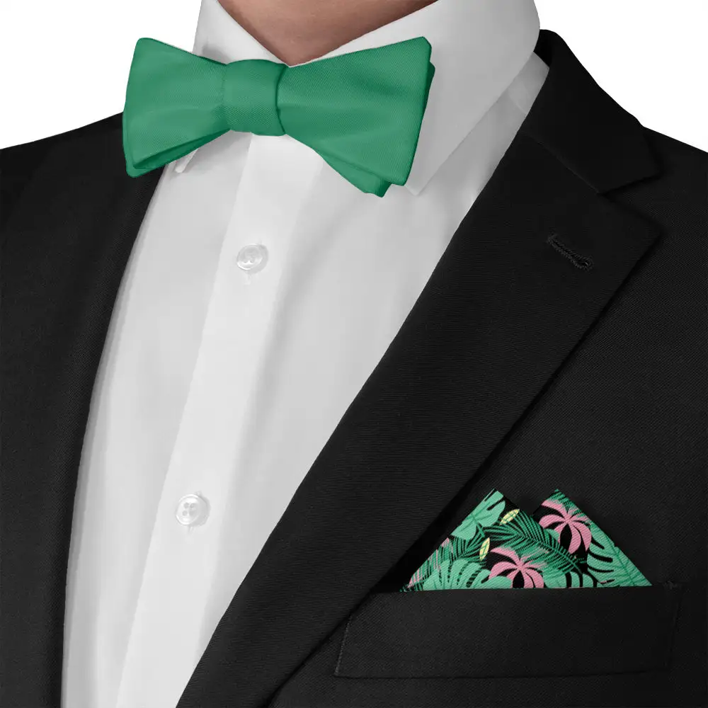 Modern Sleek Floral Pocket Square