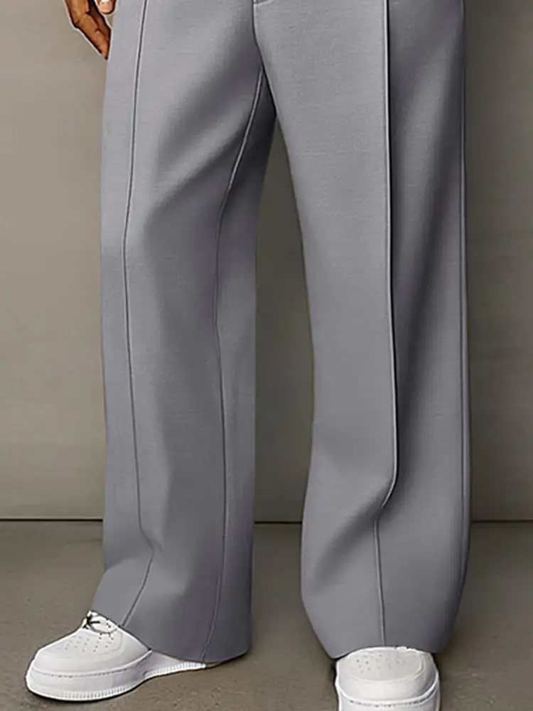 Soft Touch Button Detail Dress Pants