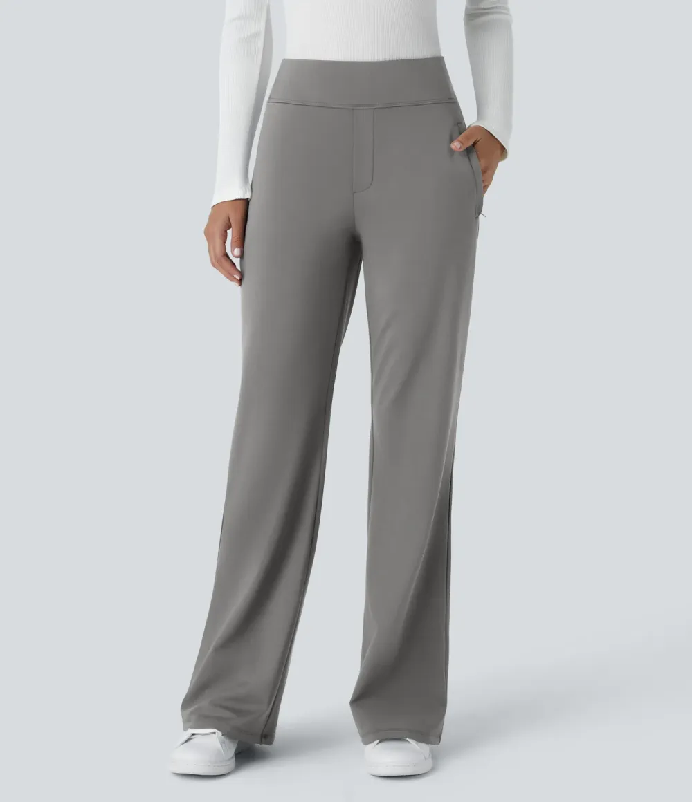  DayStretch Mid Rise Side Zipper Pocket Work Flare Pants
