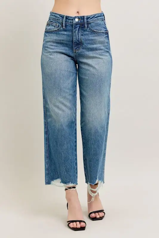 Crop Wide Leg Jeans