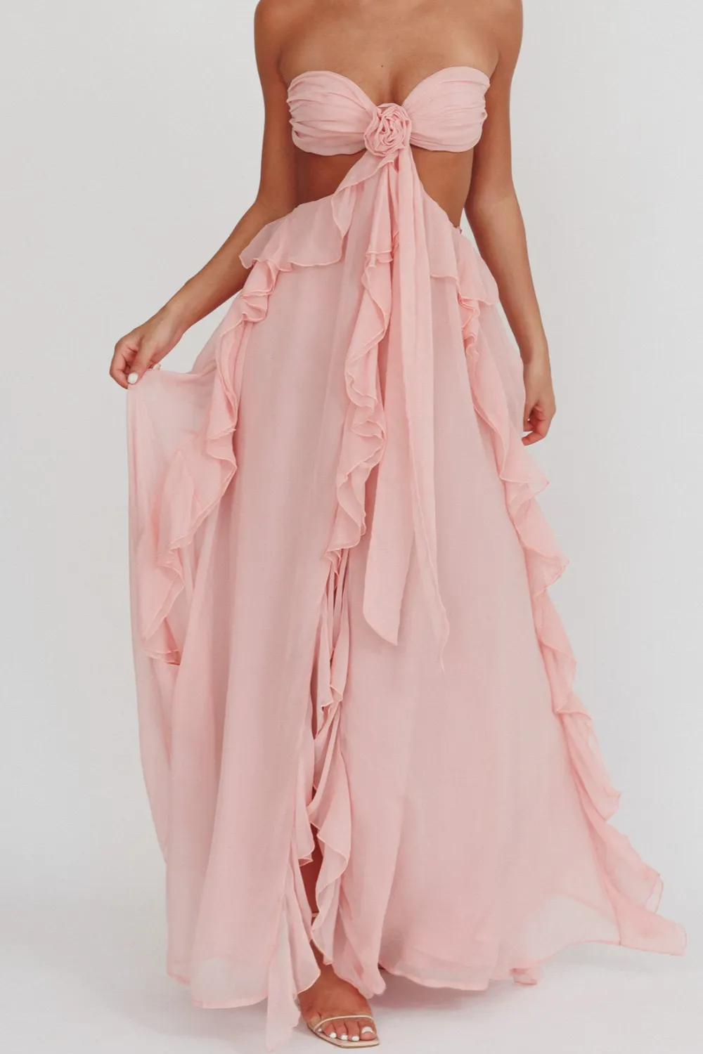 Elegant Halter Maxi Dress