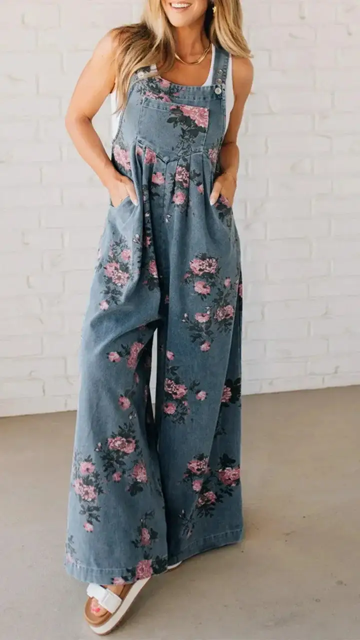 Utility Drawstring Lapel-Neck Jumpsuit