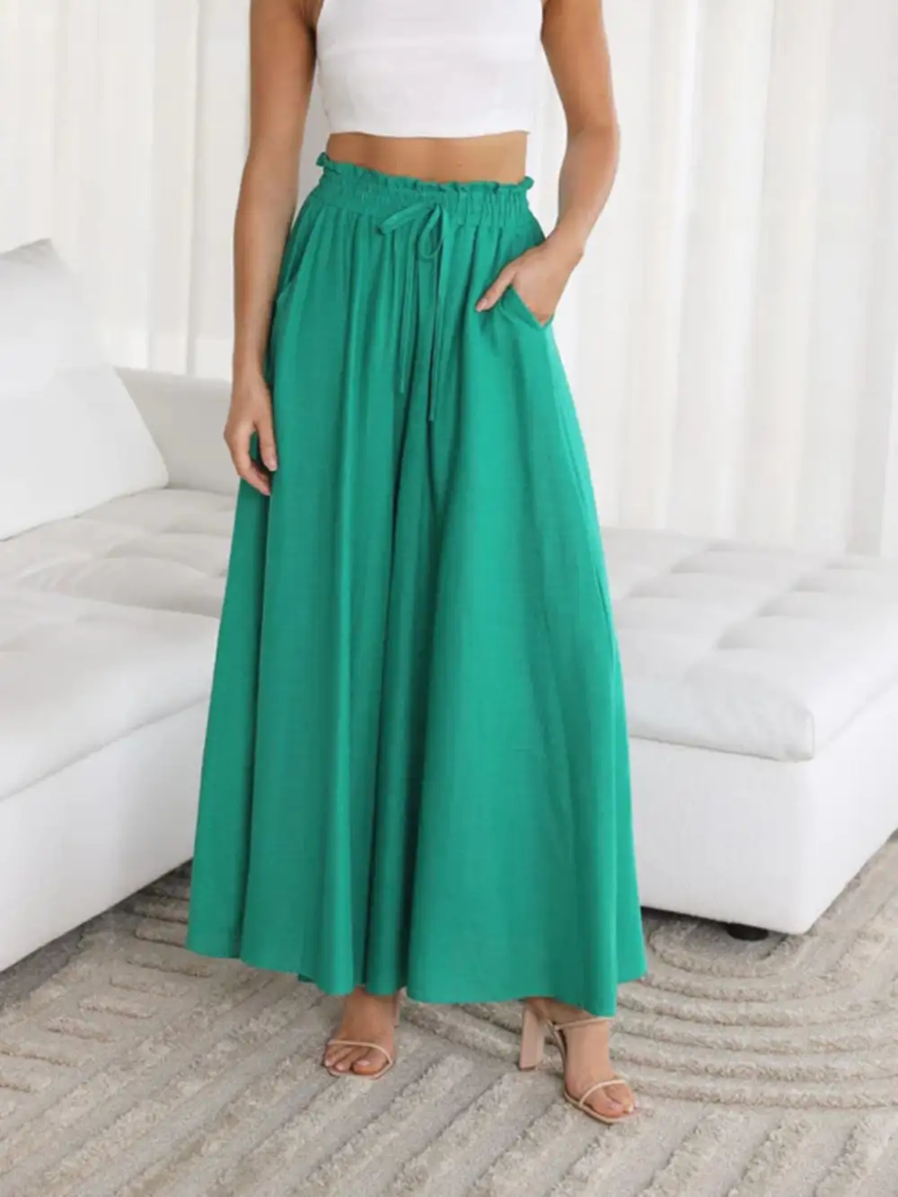 Wide Leg Pocket Pants