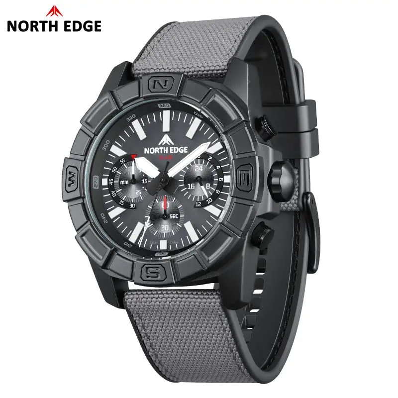 North Edge Solar quartz watch eco-drive power watch Blaze