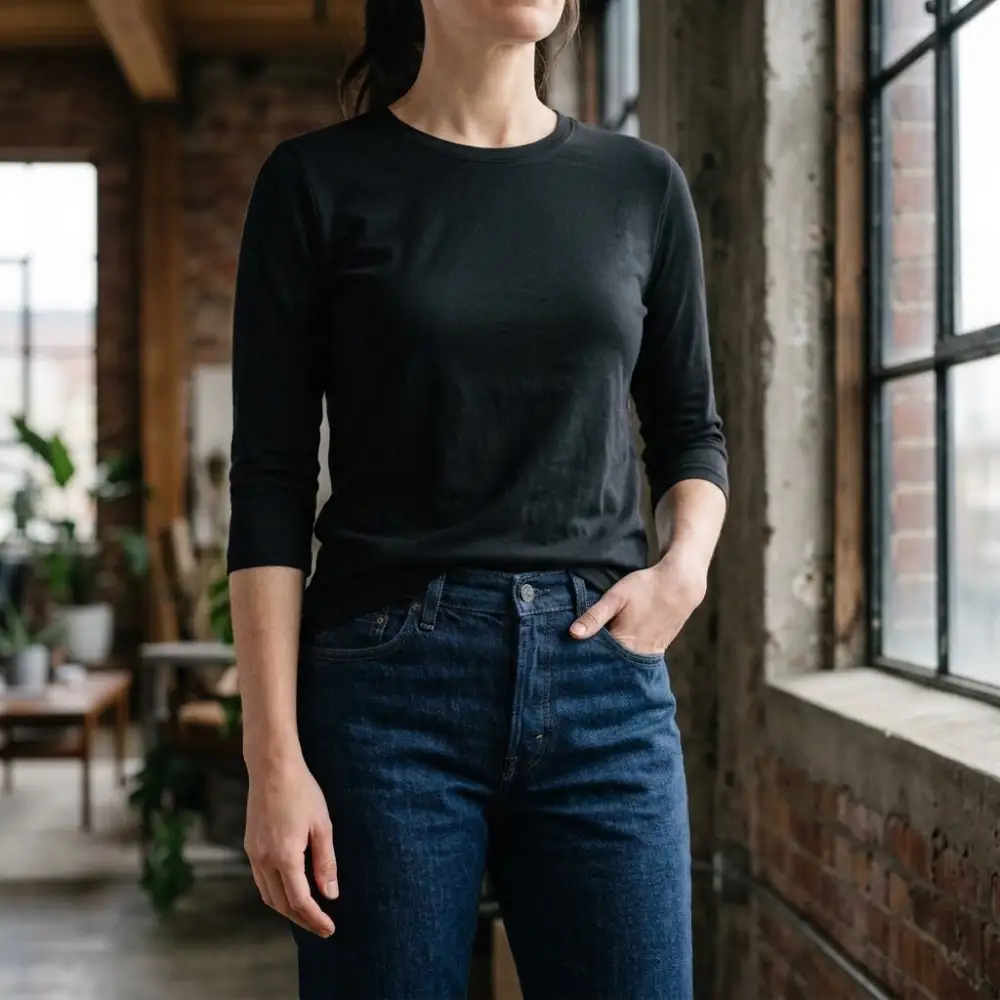 Crew-Neck Relaxed Top