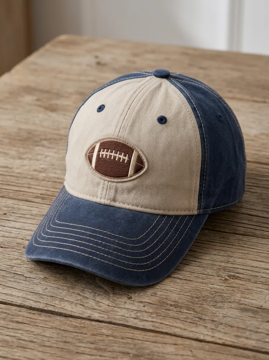 Unisex American Football Fan Embroidered Ball Patch Baseball Cap