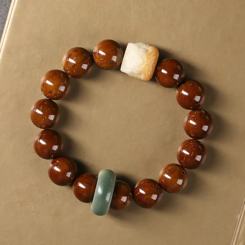 Bodhi Seed Dancing Lion Bracelet