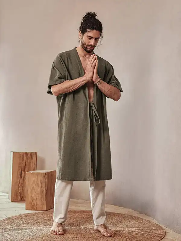 Soft Loose Cotton Linen Outerwear Jacket