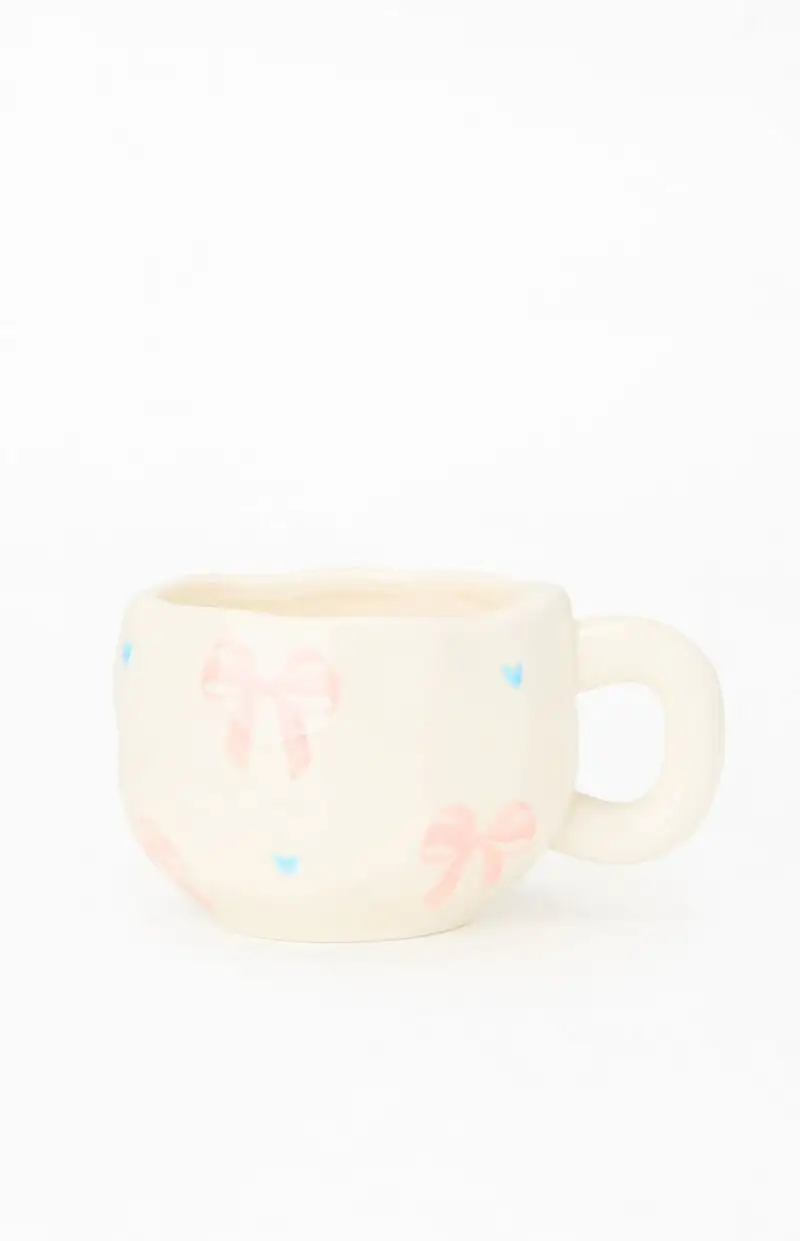 LA Hearts Bow Heart Mug