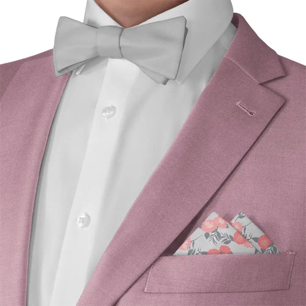 Clean Neat Floral Pocket Square