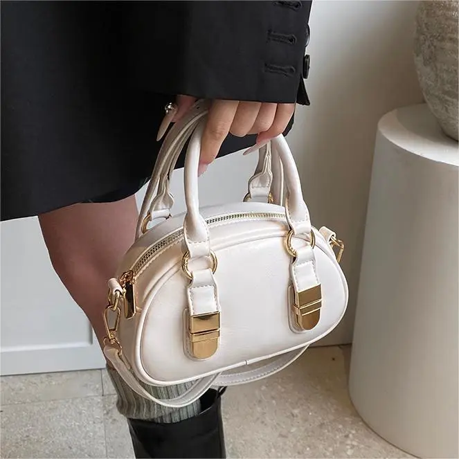 Bow Detail Curved Crossbody Bag