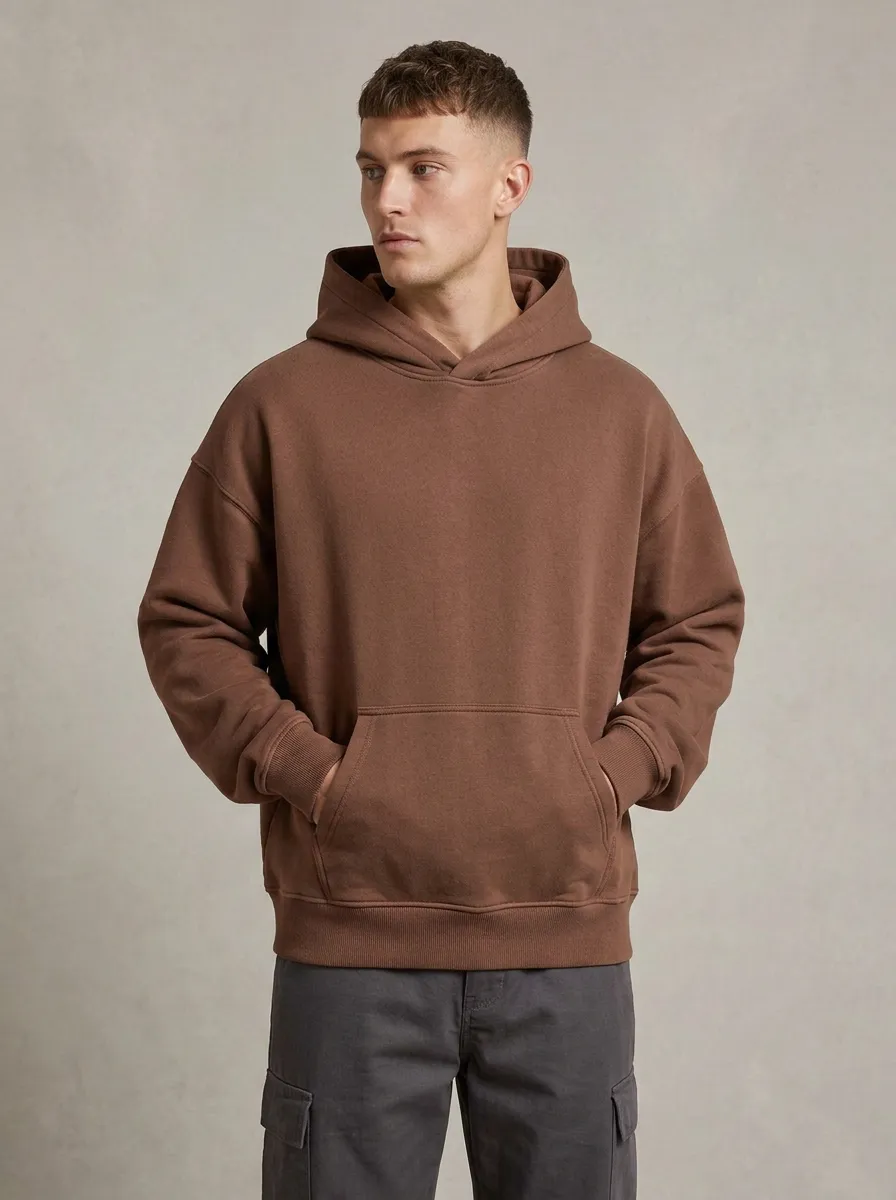 Casual Fit Plain Unisex Everyday Hoodie