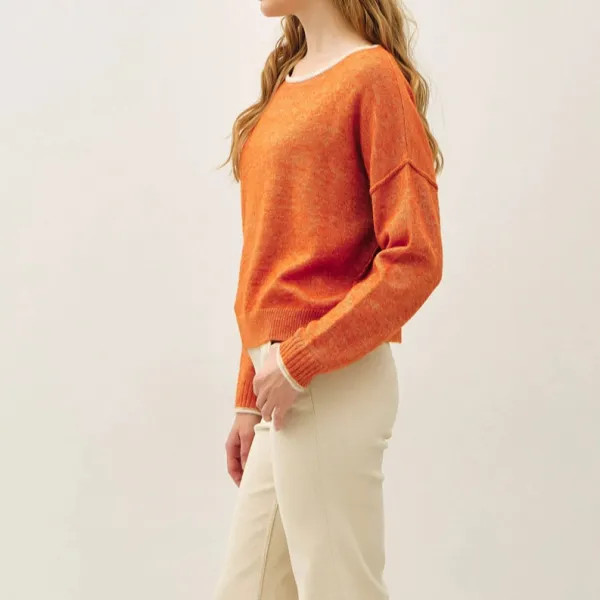 Layered Boat Neck Top
