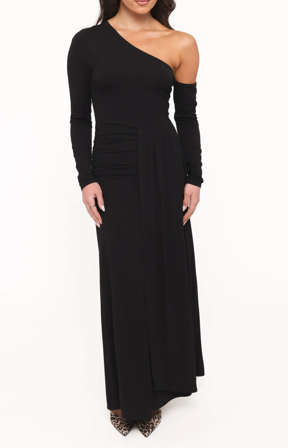 Long Sleeve Off-Shoulder Maxi Dress