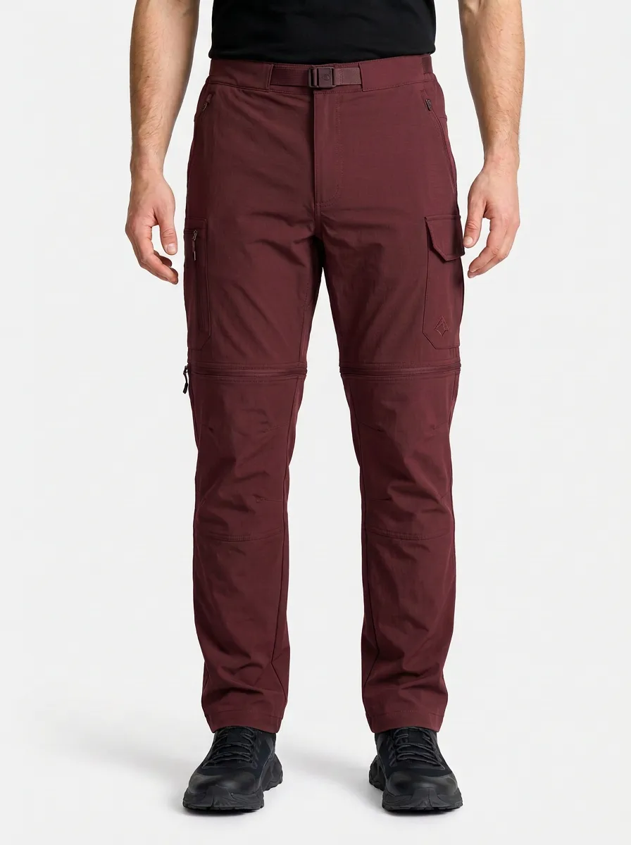 Men's Outback Rugged Multi-Pocket Waterproof Zip-Off Tactical Cargo Pants