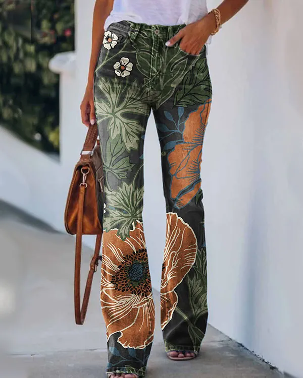 Vintage Floral Pants