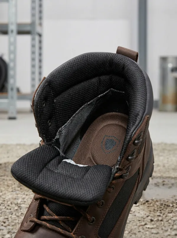 Outdoor-Ready Tactical Leather-Look Men's Waterproof Work Boots