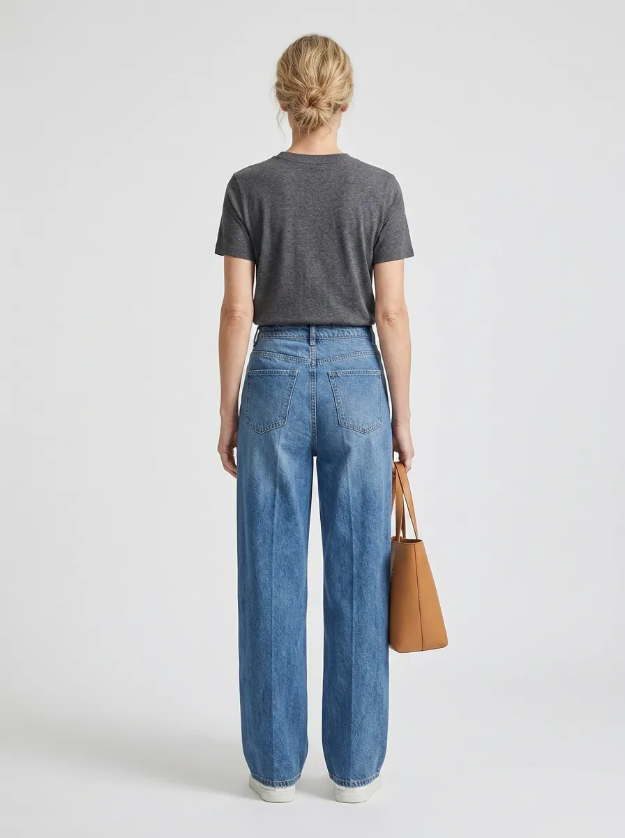 Women's Wide Leg Casual Denim Jeans