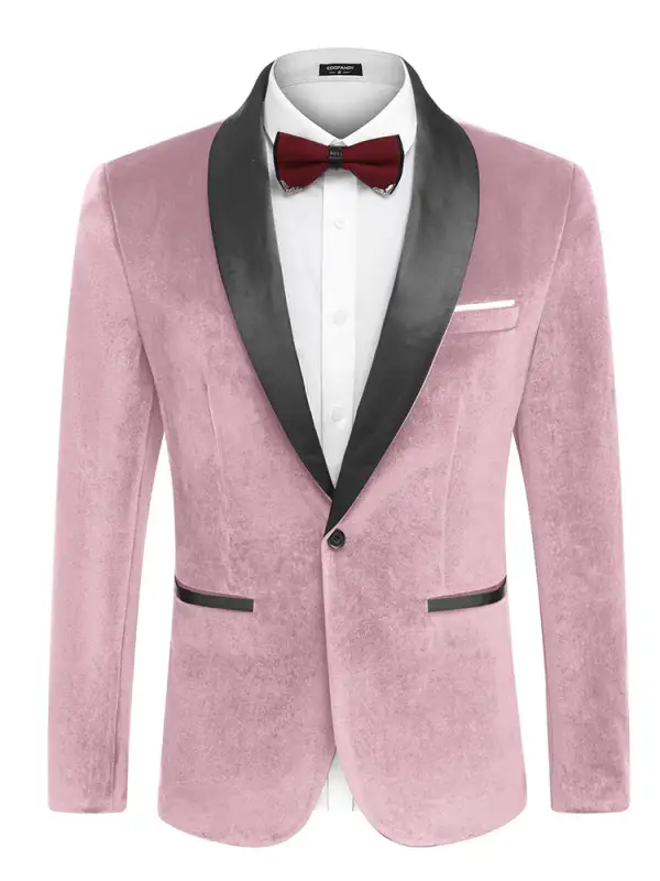 Velvet Tuxedo Blazer Jacket