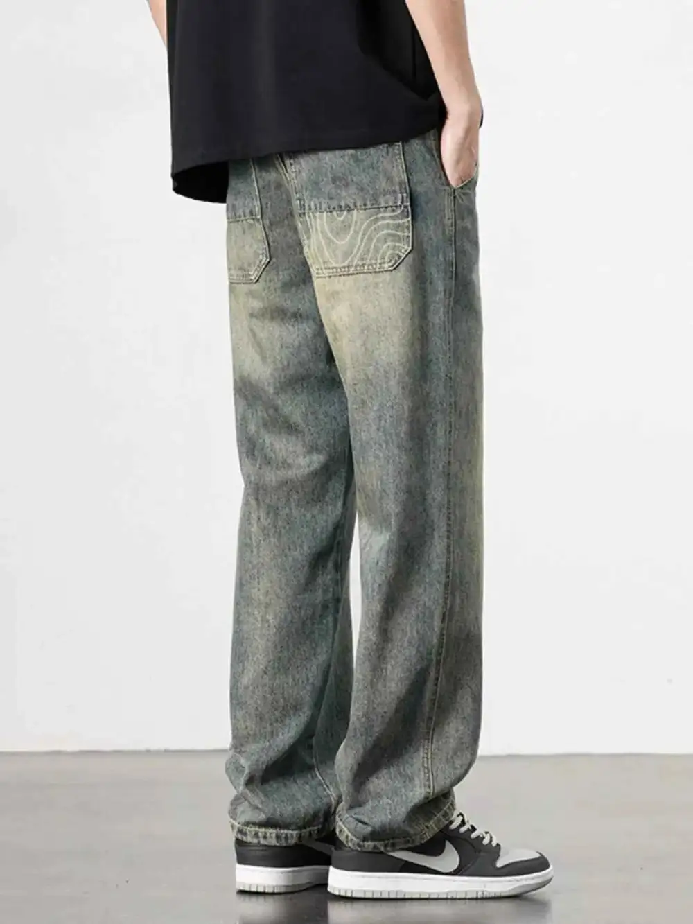 Everyday Washed Wide Leg Relaxed Fit Jeans