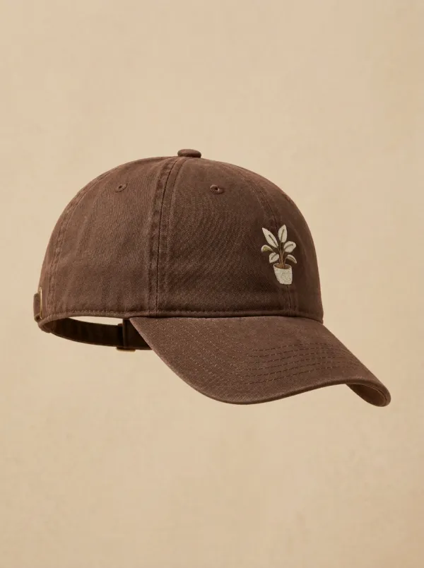 Modern Plant-Lover Embroidered Unisex Baseball Cap
