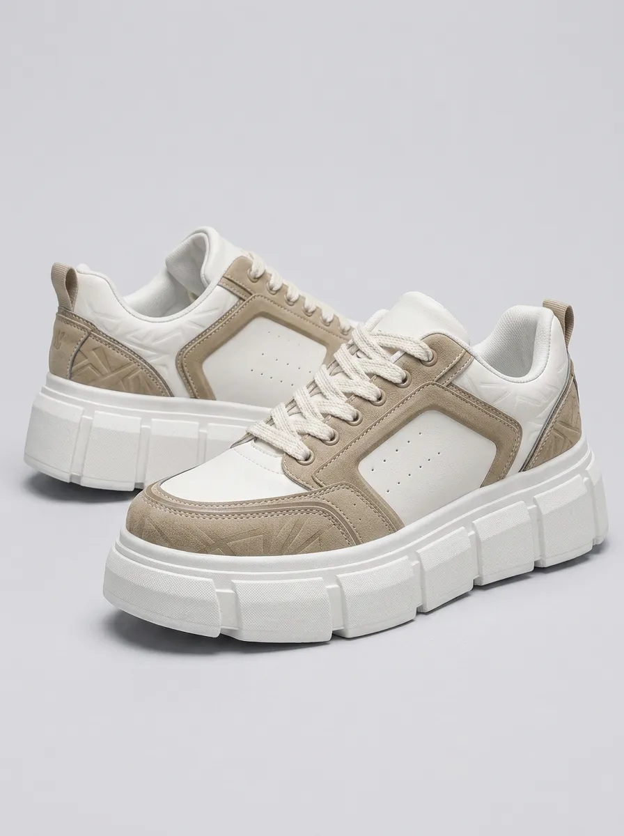 Men's Polished Geometric Pattern Patterned Graphic Skate Shoes