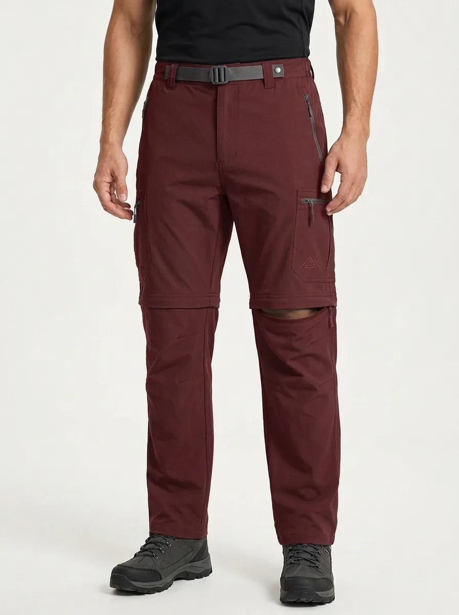 Men's Range All-Terrain Mountain Graphic Waterproof Zip-Off Tactical Cargo Pants