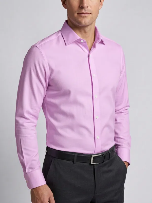 Men's Professional Long-Sleeve Solid Dress Shirt