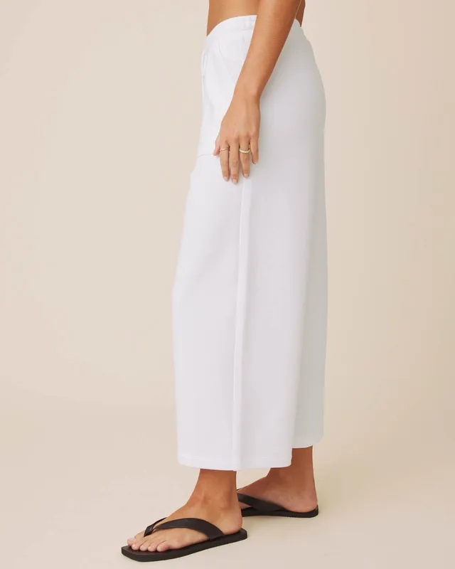 Textured Sweatpant Jogger Pants