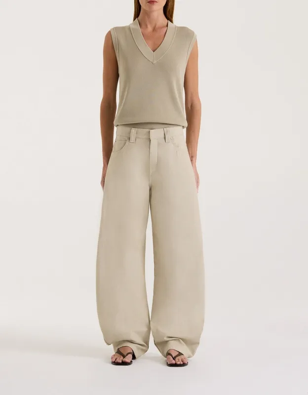 Sage Semi-Sheer Knit Vest