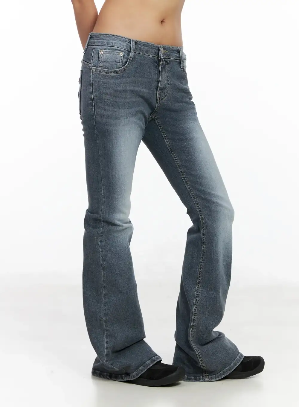 Hip-Pad Vintage Flared Jeans