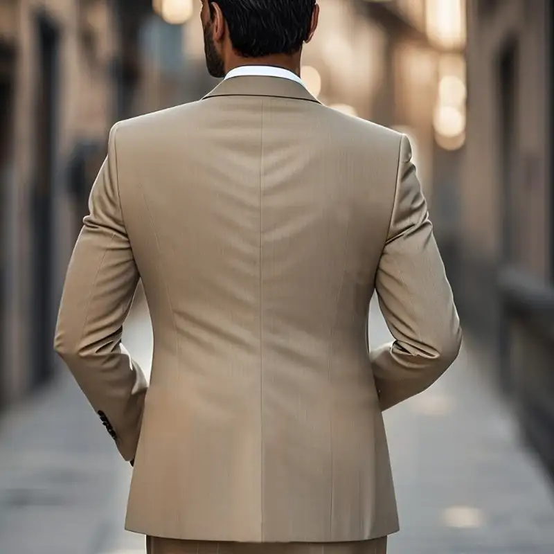 Cotton Structured Button Blazer