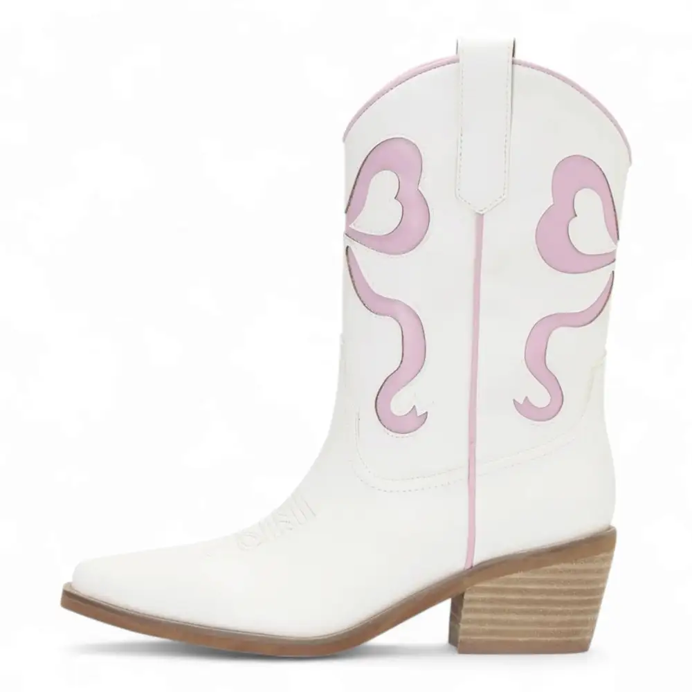 Miriam Bow Ribbon Design Coquette Booties