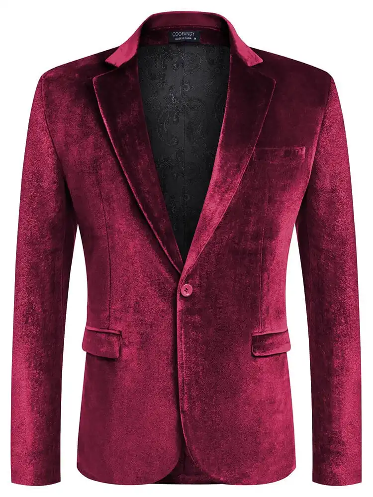 Luxury Velvet Blazer Jacket