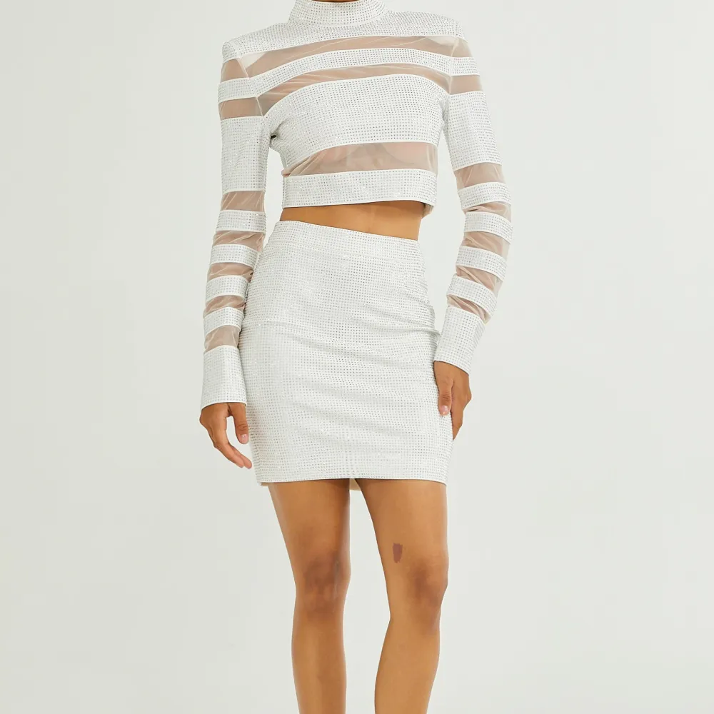 Refined Crystal Detail Skirt