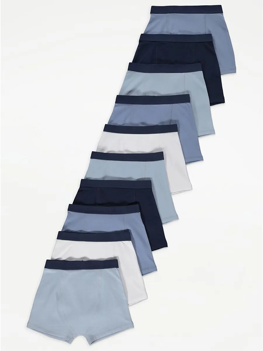 Blue Trunks 10 Pack