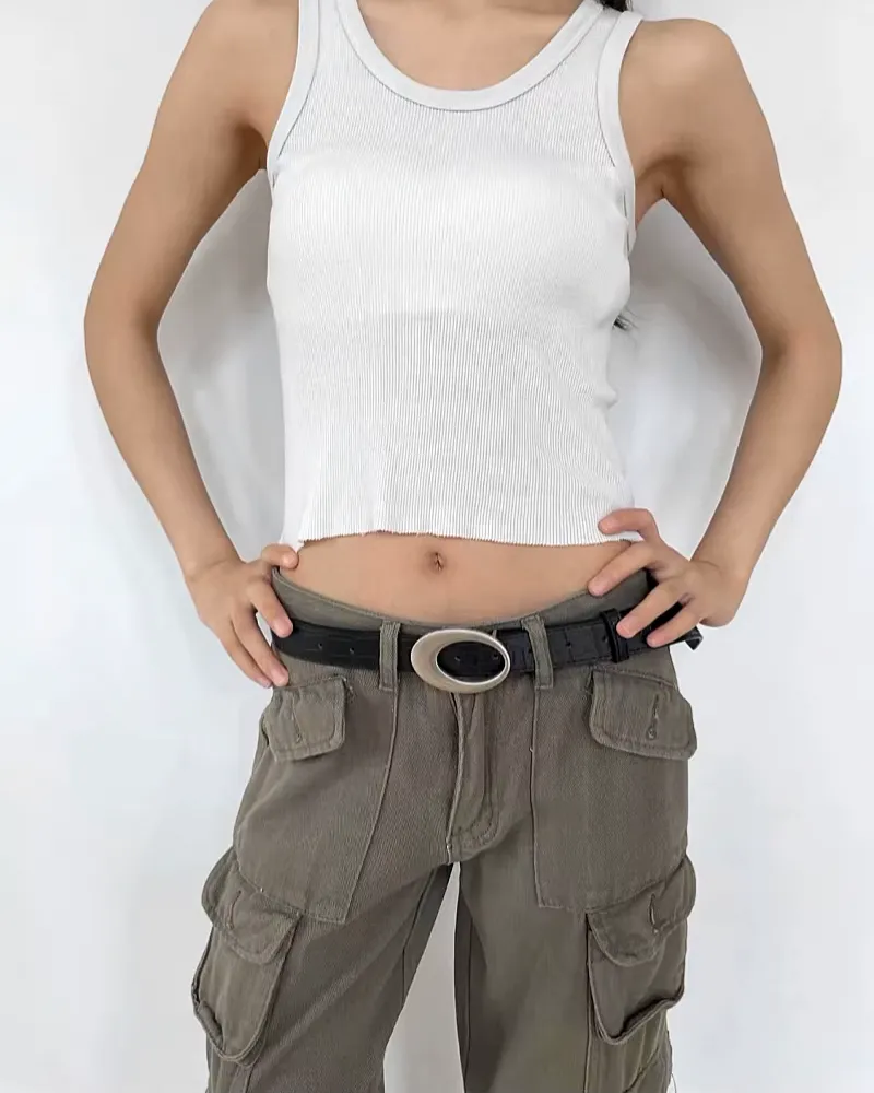 Classic Oval Buckle Women's Belt