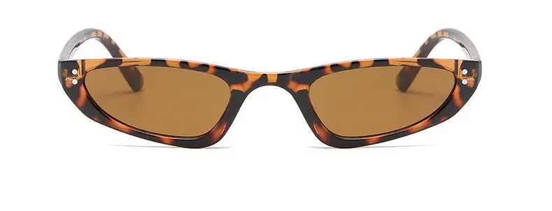 Retro Slim Rectangle Vintage Sunglasses