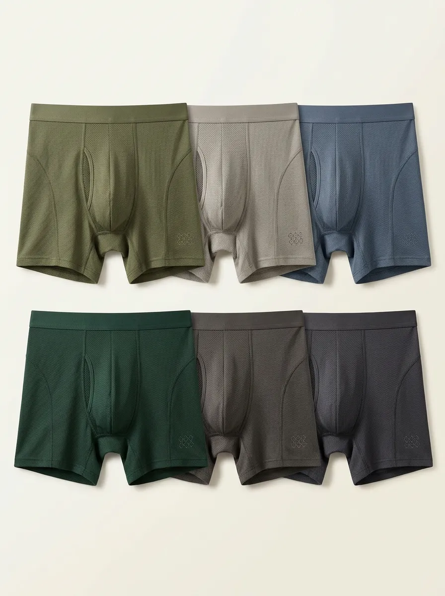Men's Engineered-Mesh 6-Pack Boxer Brief Set
