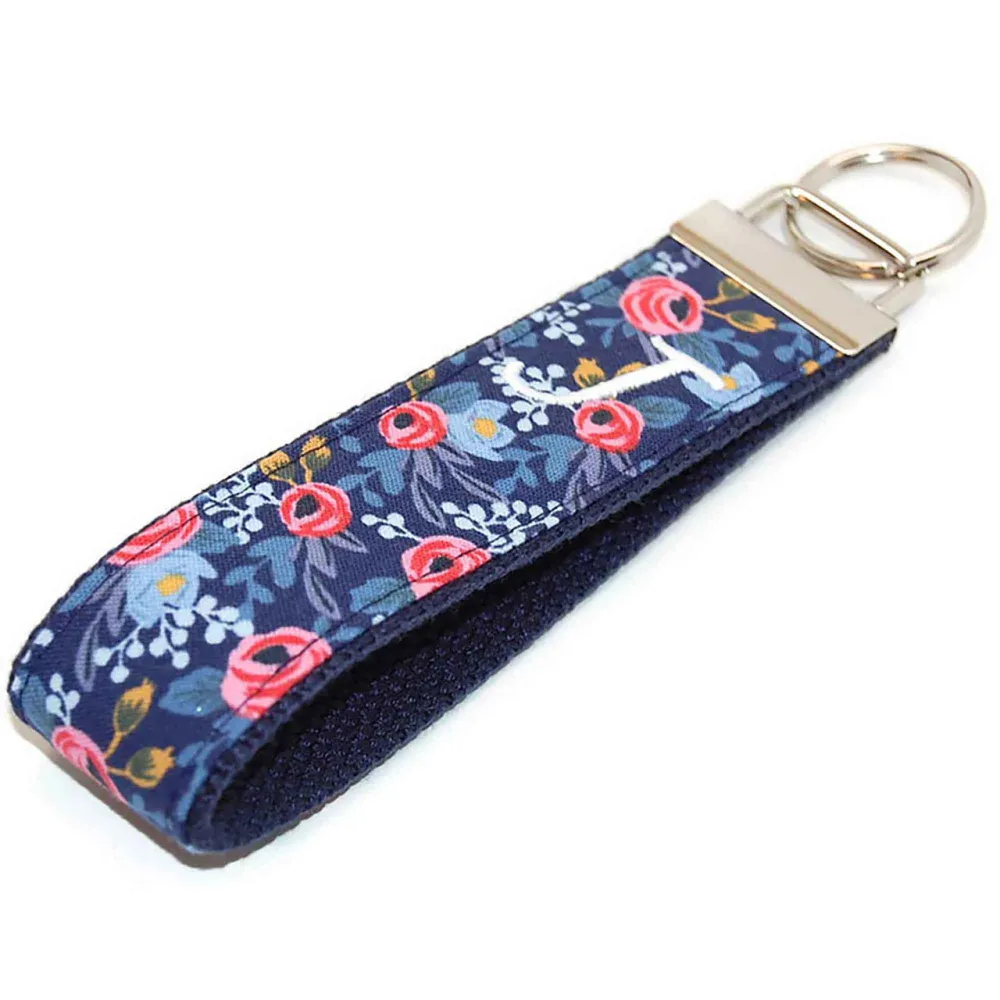 Flowers Single Rustic Keychain