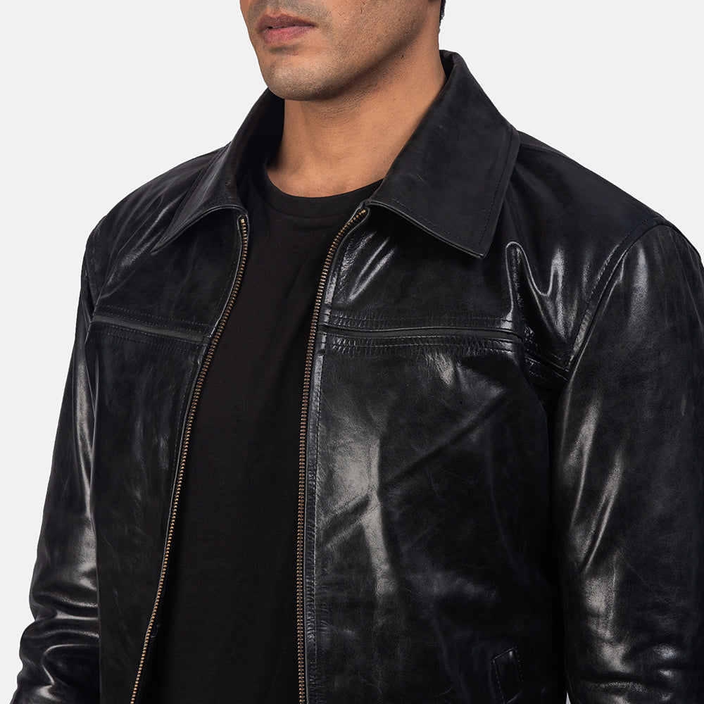 Men's Rugged Leather Jacket