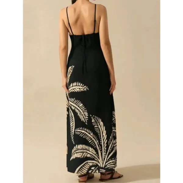 Soft Printed Sleeveless Maxi Dress