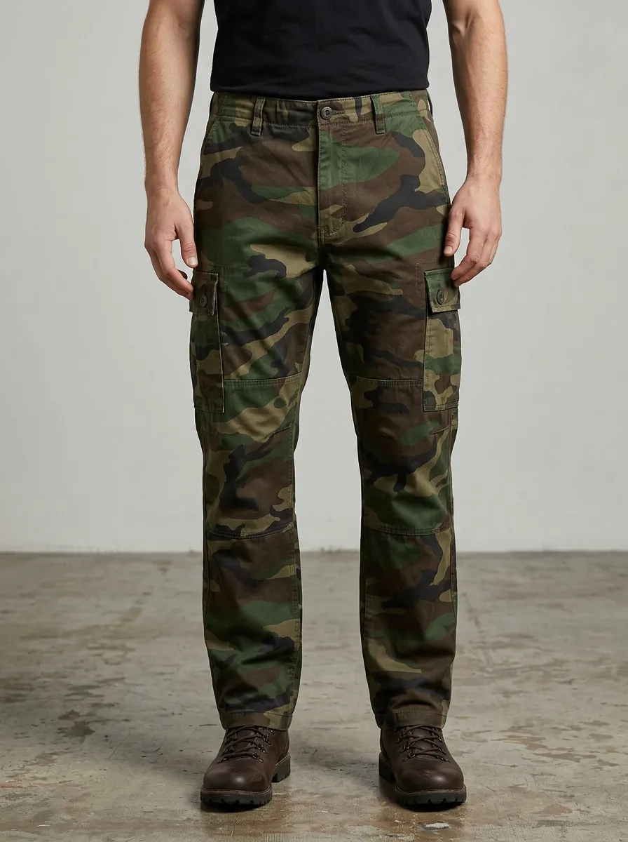 Men's Outdoor Tactical Camouflage Printed Cargo Pants